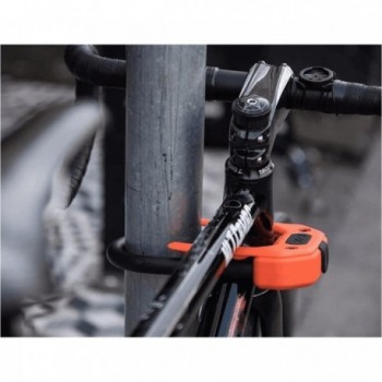 Cadenas en acier 14mm Sécurité Diamond avec système CLIP & RIDE, Orange - 2