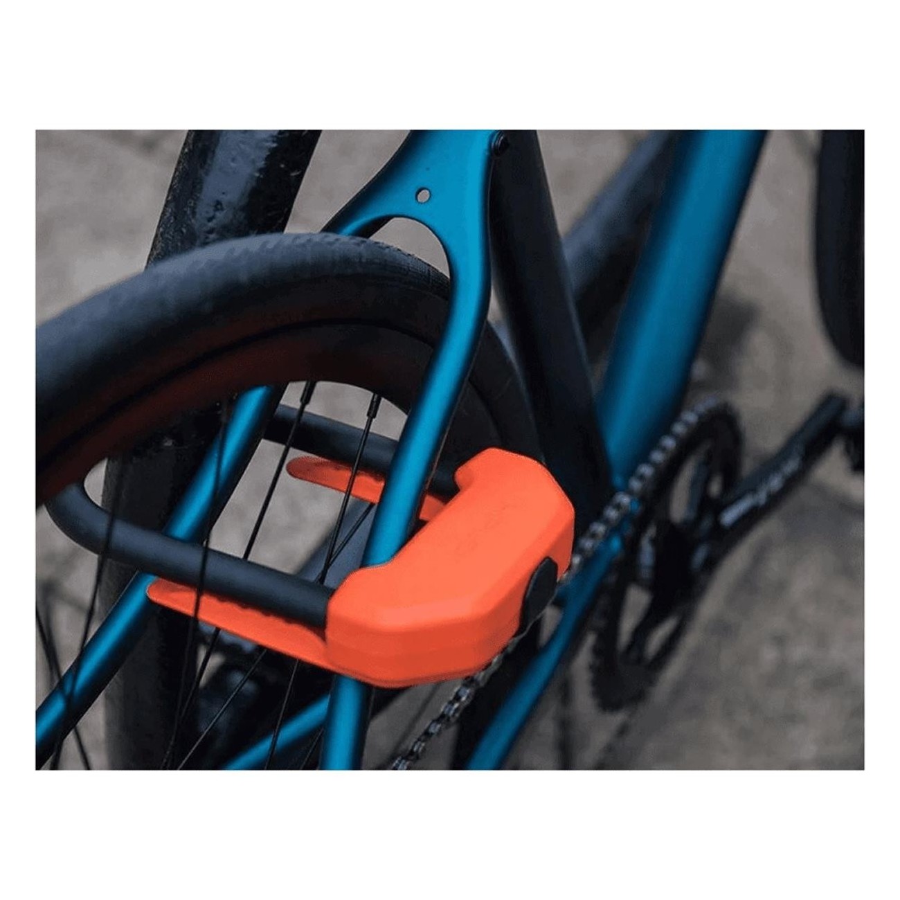 Cadenas en acier 14mm Sécurité Diamond avec système CLIP & RIDE, Orange - 4