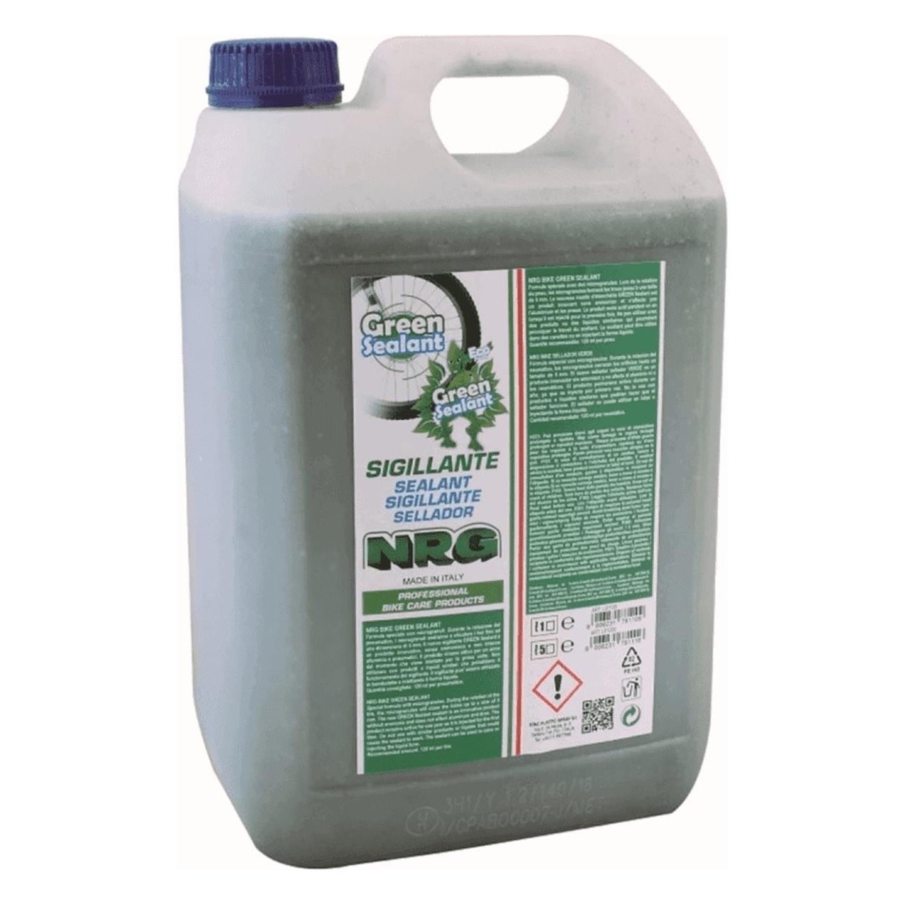 Sigillante Tubeless Green con Microgranuli 5000 ml - Senza Ammoniaca, Sicuro e Duraturo - 1 - Lattice sigillante - 8006231781116