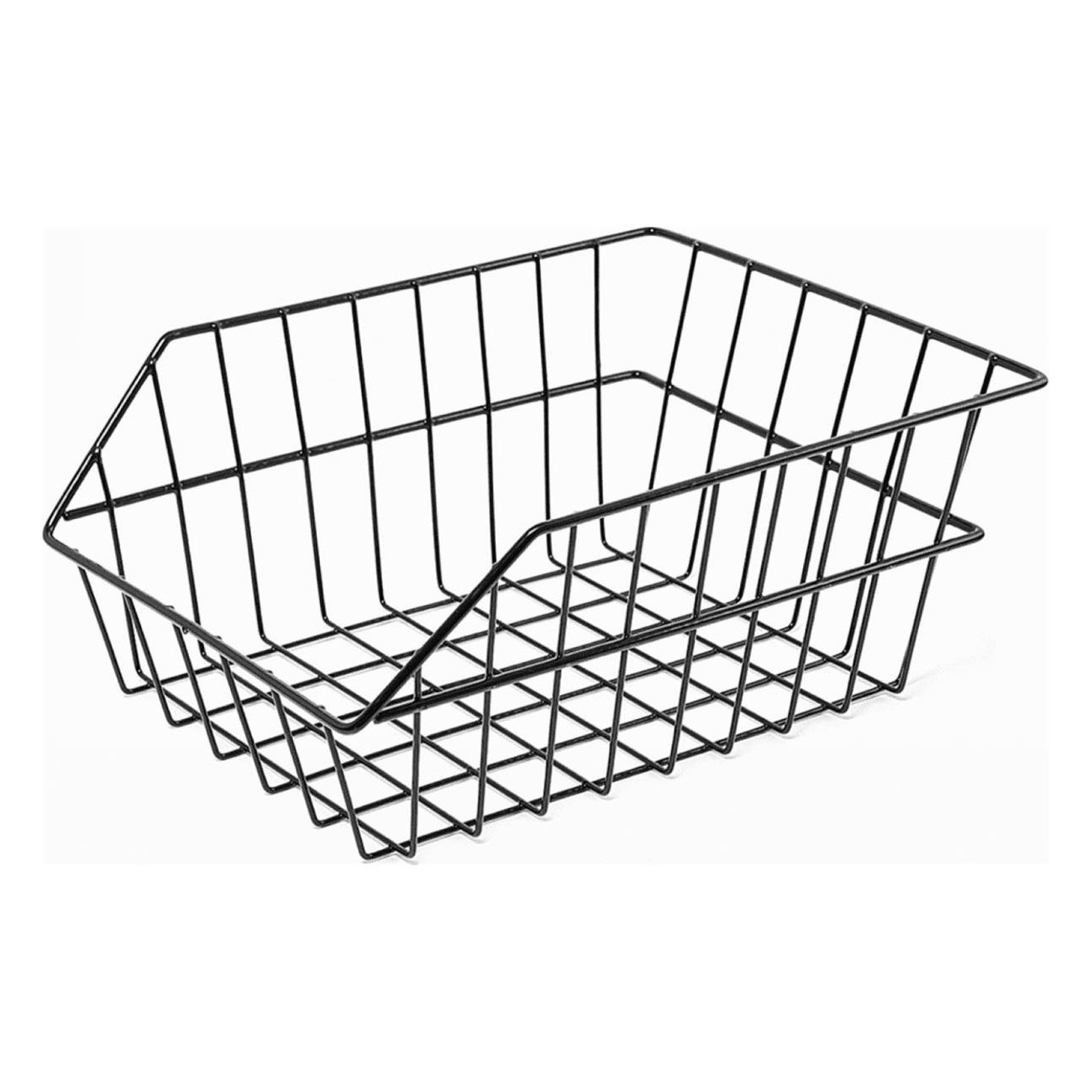 Black Coated Iron Rear Basket for Scooter 30x39x17 cm - 1