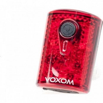 Luz Trasera Voxom LH3 USB para Bicicleta - 3 LED SMD, Impermeable, Recargable - 1