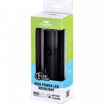 Éclairage Avant Rechargeable USB D-LIGHT CG-131P 800 Lumens LED - 2