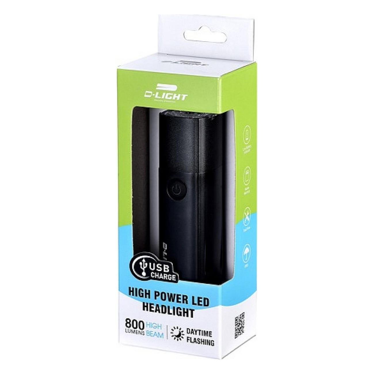 Éclairage Avant Rechargeable USB D-LIGHT CG-131P 800 Lumens LED - 2