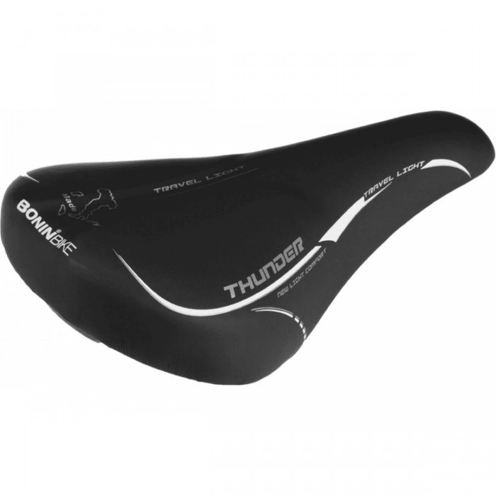 MTB Thunder Light Black Saddle for Citybike - Comfort & Durability, 290x165 mm - 1