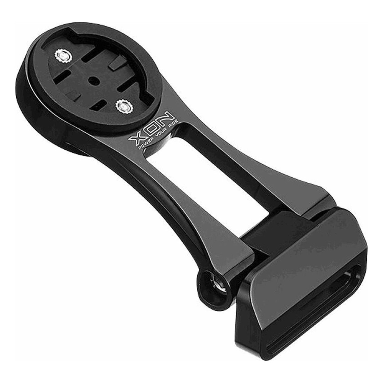 Supporto Réglable en Aluminium CNC Noir pour Garmin et GoPro - 30g, XON - 1