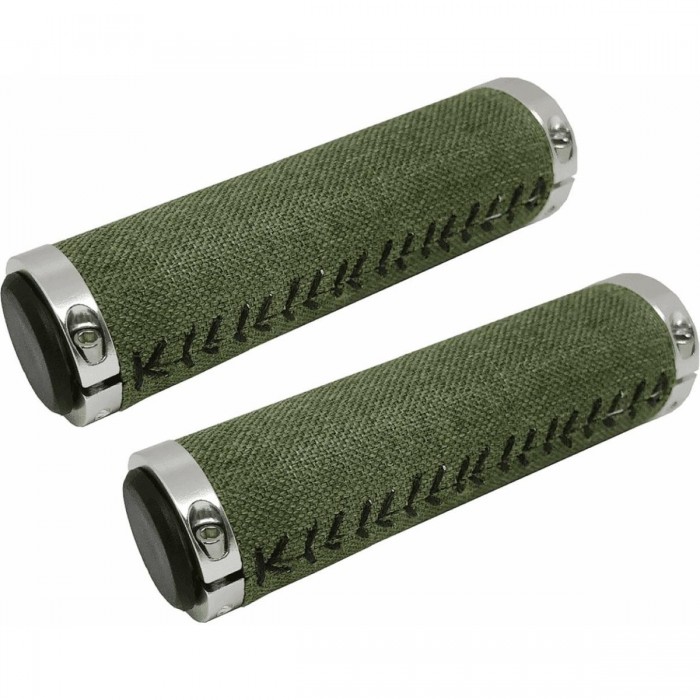 Puños Verdes de Tela con Collarín de Aluminio - Par de 127 mm - 1