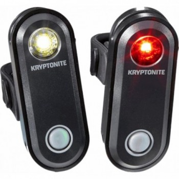 USB Rechargeable Bike Light Set: Front 65lm & Rear 30lm, 5 Functions - 1