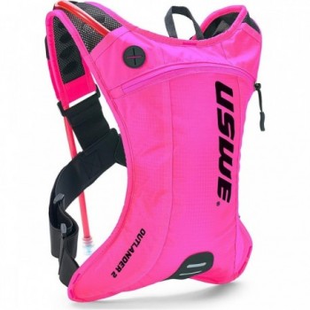 Mochila Hidratante USWE Outlander 2 Litros Rosa para MTB, Ruta y Gravel - 1