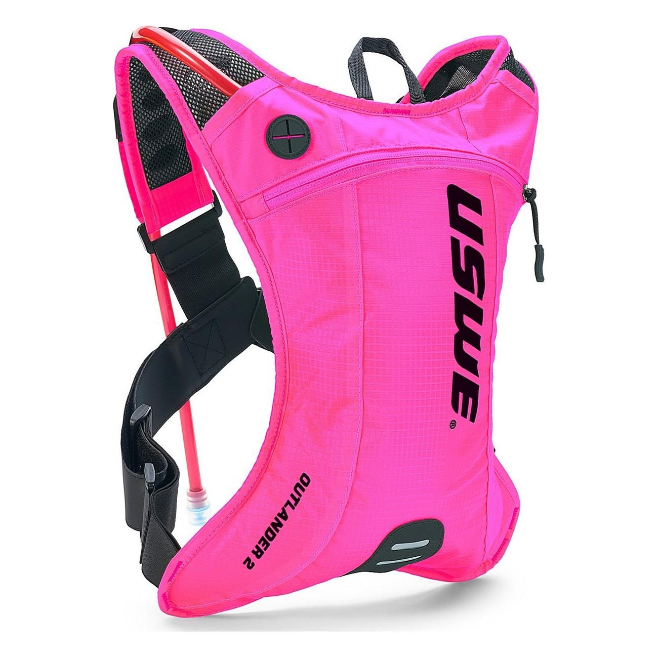 Mochila Hidratante USWE Outlander 2 Litros Rosa para MTB, Ruta y Gravel - 1