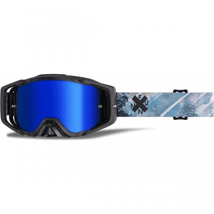 SOLJAM Blue Goggles with Anti-Fog Lenses and 5 FUNN Tear-offs - 1