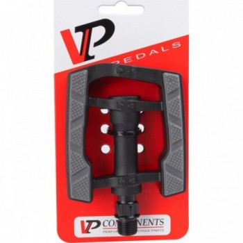 VP Black Non-Slip Platform Pedals 81x93 mm with Boron Axle and Reflectors - 5