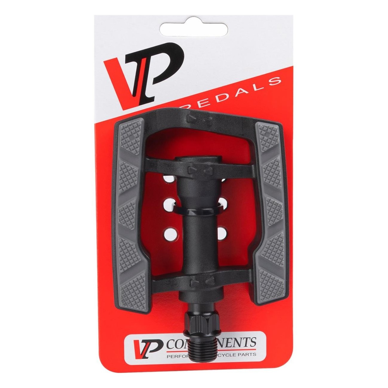 VP Black Non-Slip Platform Pedals 81x93 mm with Boron Axle and Reflectors - 5