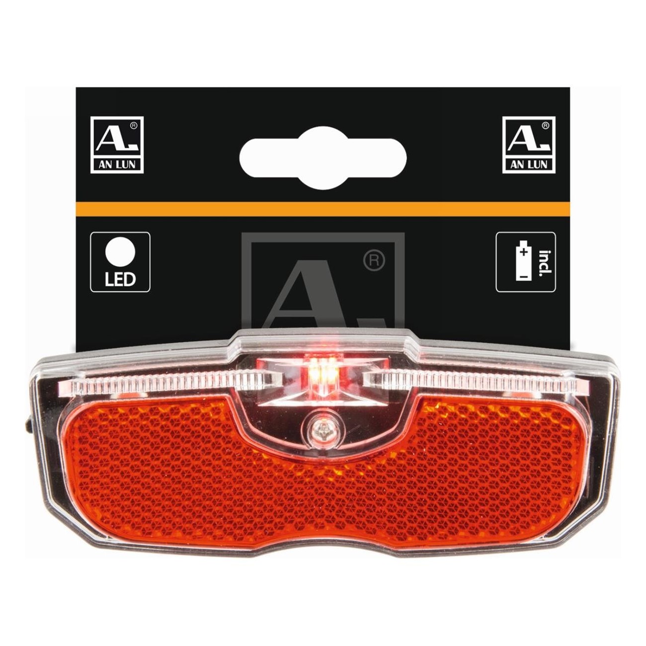 ANLUN Red LED Trunk Light with Batteries and Reflector - 3