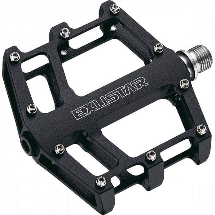 Pedal E-PB525 Plano de Aluminio Negro 103x100mm Exustar - 1