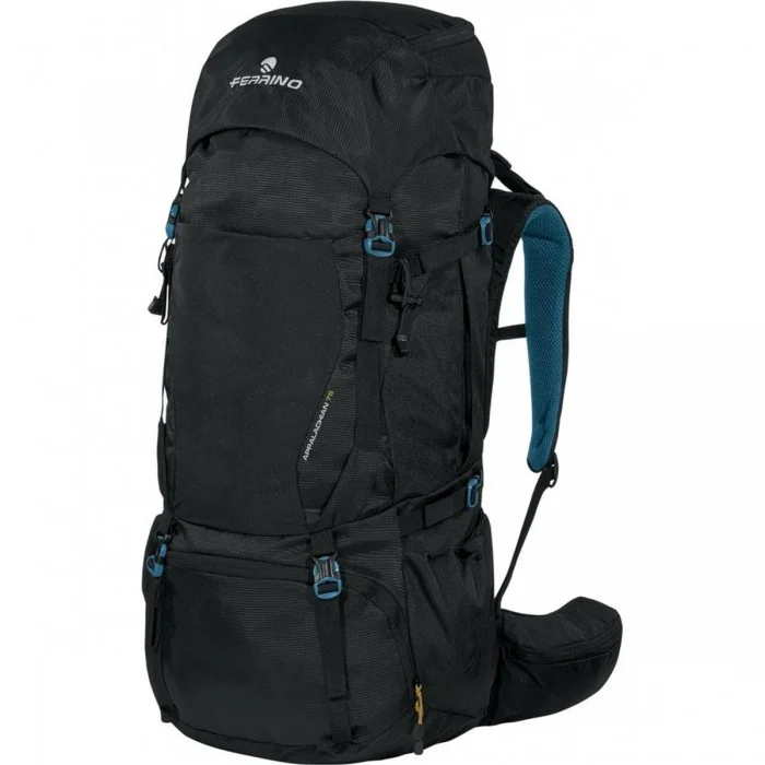 Sac à dos Appalachian 75L Noir pour Trekking avec Poches Multiples - 1