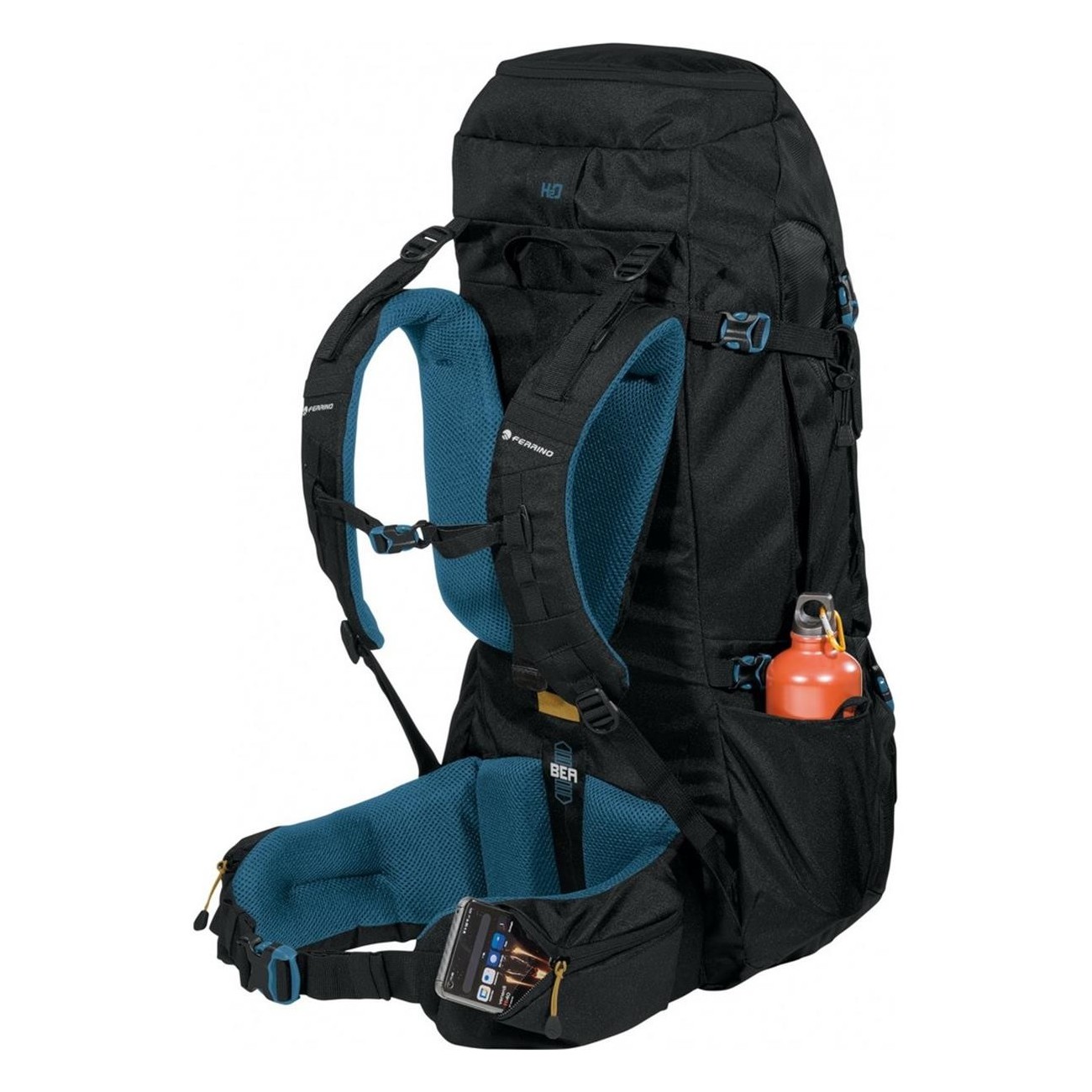 Sac à dos Appalachian 75L Noir pour Trekking avec Poches Multiples - 5