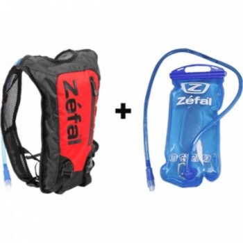 Zainetto Idrico Leggero Z Hydro Race 1.5L in TPU Nero/Rosso con Sacca Idrica e Tasche Imbottite - 1 - Zaini - 3420587063071