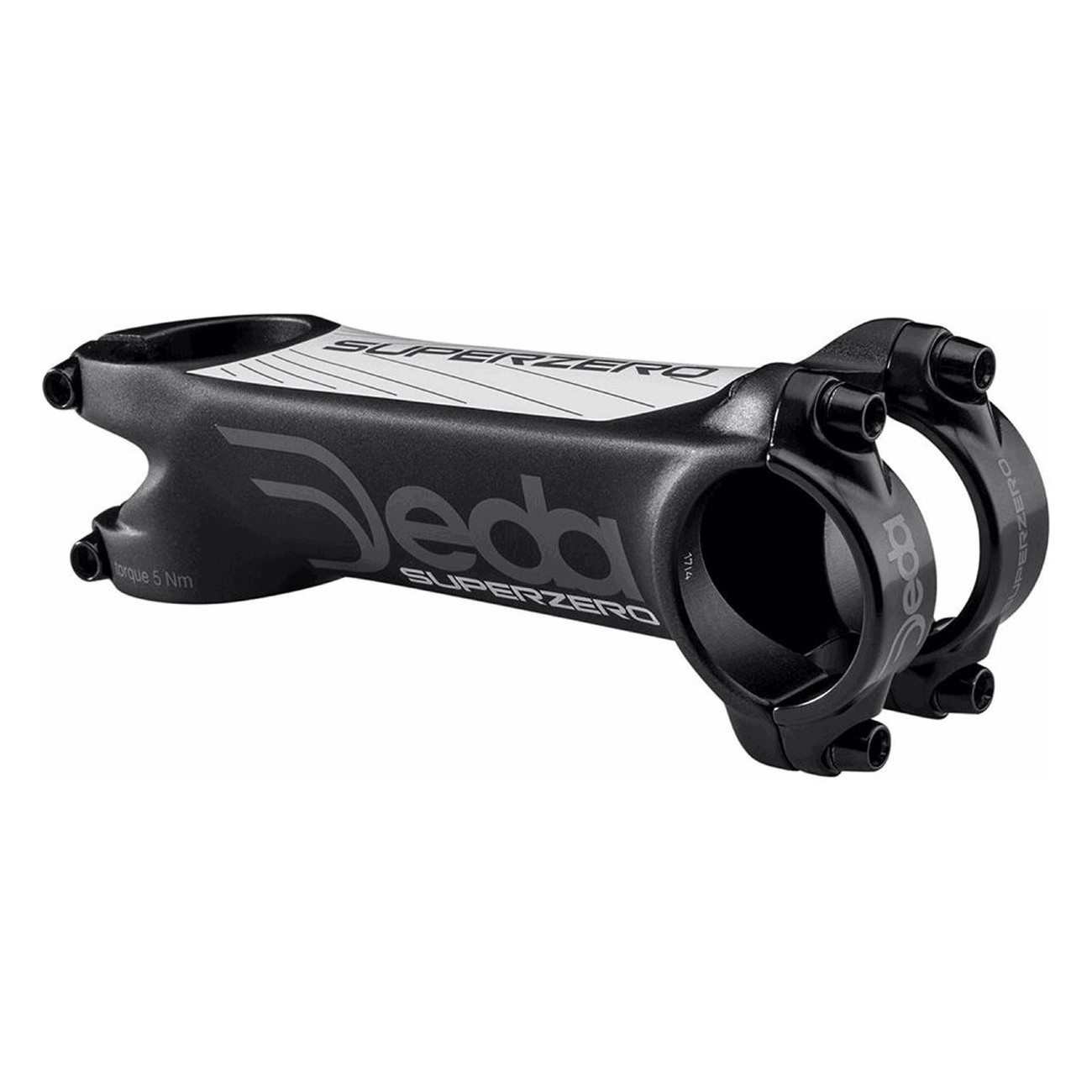 Deda Superzero Handlebar Stem 31.7x120mm White Aluminum, 82° Angle - 1