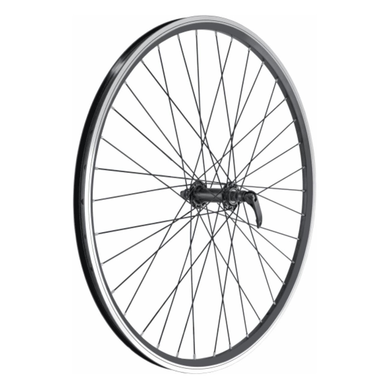 Roues Arrière VTT 26' Kauris 7/8V V-Brake en Aluminium Noir - 1