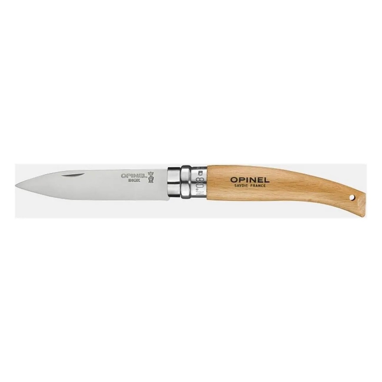 Coltello da Giardino Opinel N.8 con Lama in Acciaio Inox e Manico in Faggio Ergonomico - 1 - Coltelli - 3123841330802