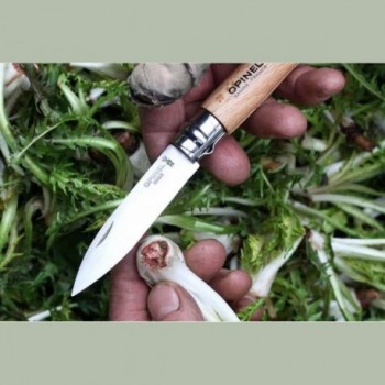 Coltello da Giardino Opinel N.8 con Lama in Acciaio Inox e Manico in Faggio Ergonomico - 5 - Coltelli - 3123841330802