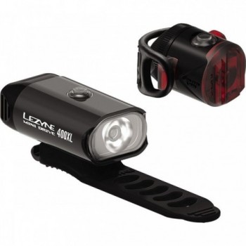 Mini Drive 400 e Femto USB Drive PA: Luci Bicicletta Anteriore e Posteriore, Nero/Nero, 400 Lumen - 1 - Luci - 4712806002503