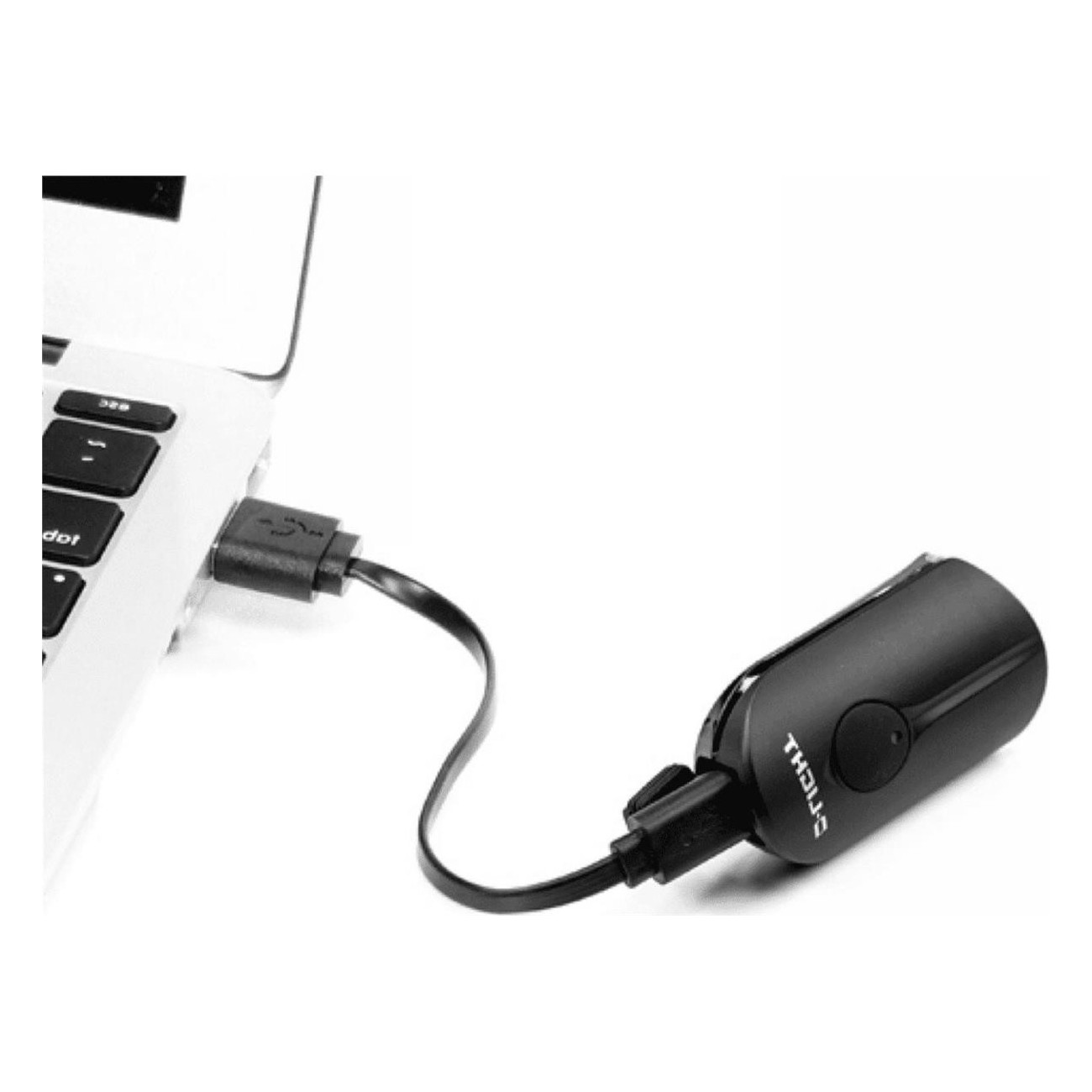 Phare Avant D-Light USB 3W pour Guidons 19-32 mm avec Recharge USB et Modes d'Éclairage - 2