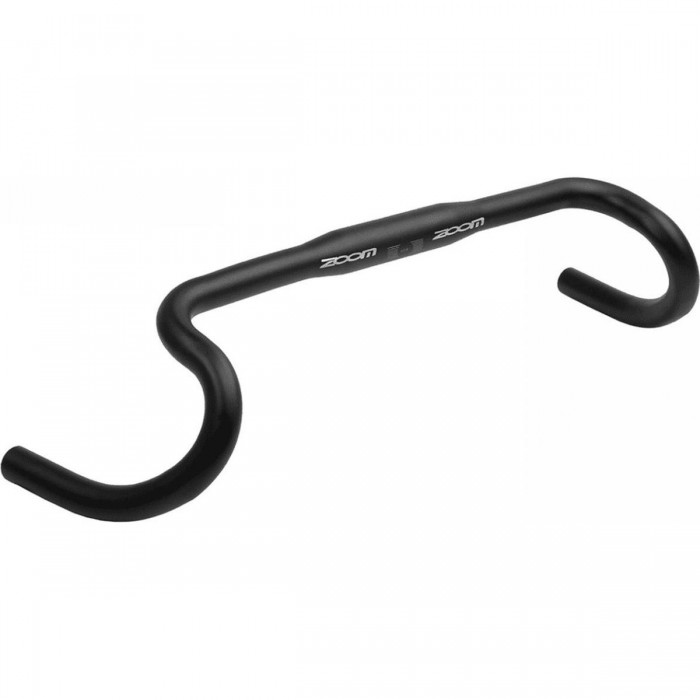 ZOOM Gravel Handlebar in Black Aluminum 31.8mm x 440mm with 107mm Drop - 1