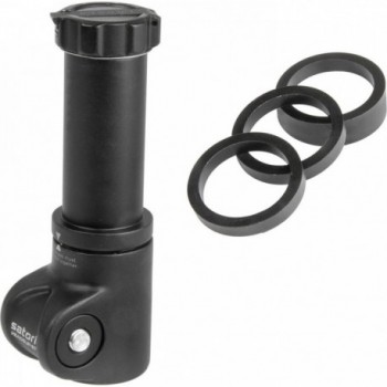 Adaptador de Altura de Manillar Satori Headsup-ET Negro de Aluminio 1 1/8' para Bicicleta - 1