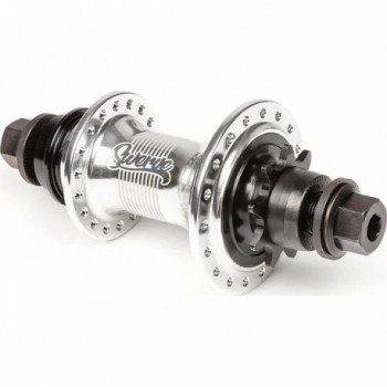 Swerve LHD Female Cassette Hub, 36H, Polished Aluminum 6061-T6, Silver - 1