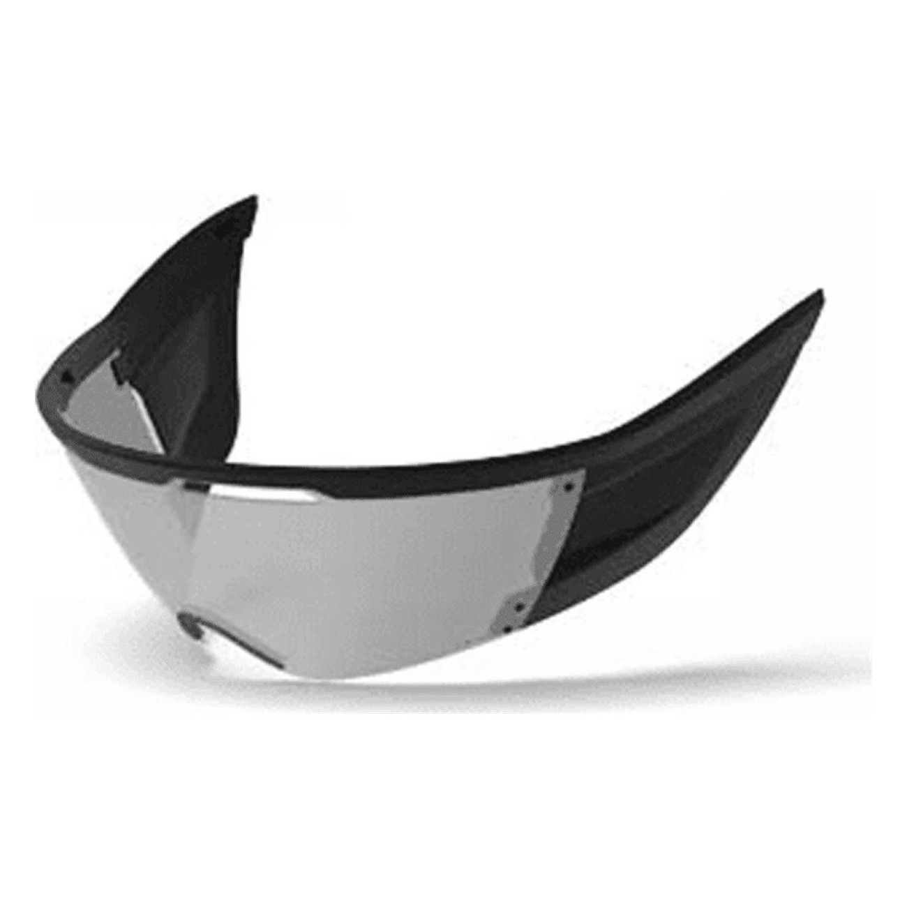 Vanquish Shield Transparent Silver Visor - Stylish and Protective, One Size - 1