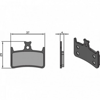 Plaquettes de Frein Organiques E4/RX4 HOPE BRENTA - Freinage Silencieux et Fiable - 1