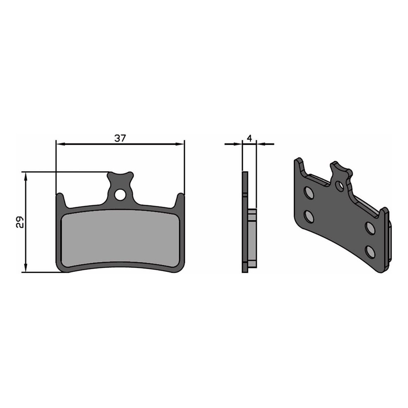 Pastillas Orgánicas para Frenos E4/RX4 HOPE BRENTA - Frenada Silenciosa y Fiable - 1