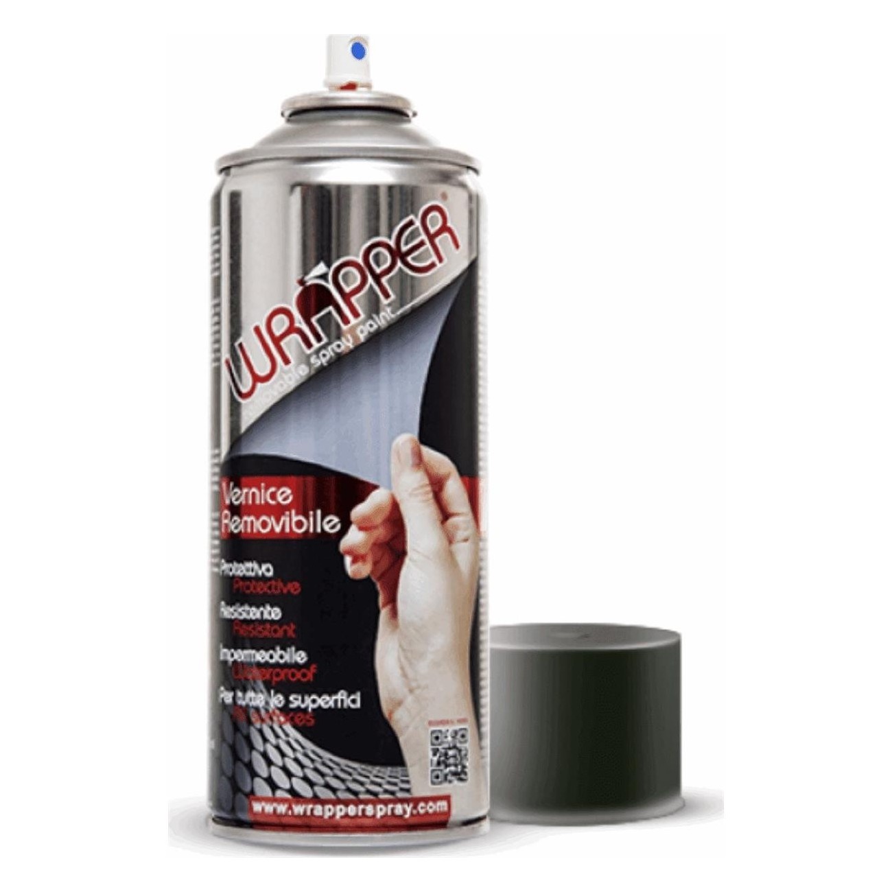 Vernice Spray Removibile Wrapper Grigio Scuro 400ml - Protezione e Impermeabilizzazione per Metalli, Plastica, Alluminio e Altri