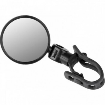 M-WAVE Spy Mini Short 3D Bicycle Mirror, 46mm, Black, Adjustable, Tool-Free - 1