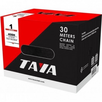 Cadena 6/7V Negra con Tratamiento DHT TAYA - Rollo de 30 Metros para Ciclismo - 1