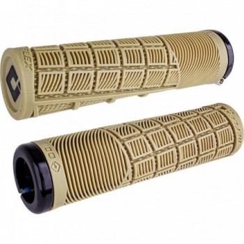 Odi Grips Reflex XL V2.1 Lock-On Beige mit schwarzen Klemmen, 135 mm - 1