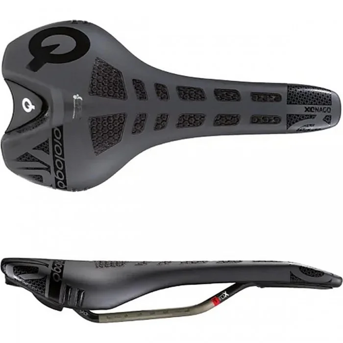 Nago X10 Saddle in Microfiber with CPC Airing, Carbon Fiber Shell, Tirox Rails - 1