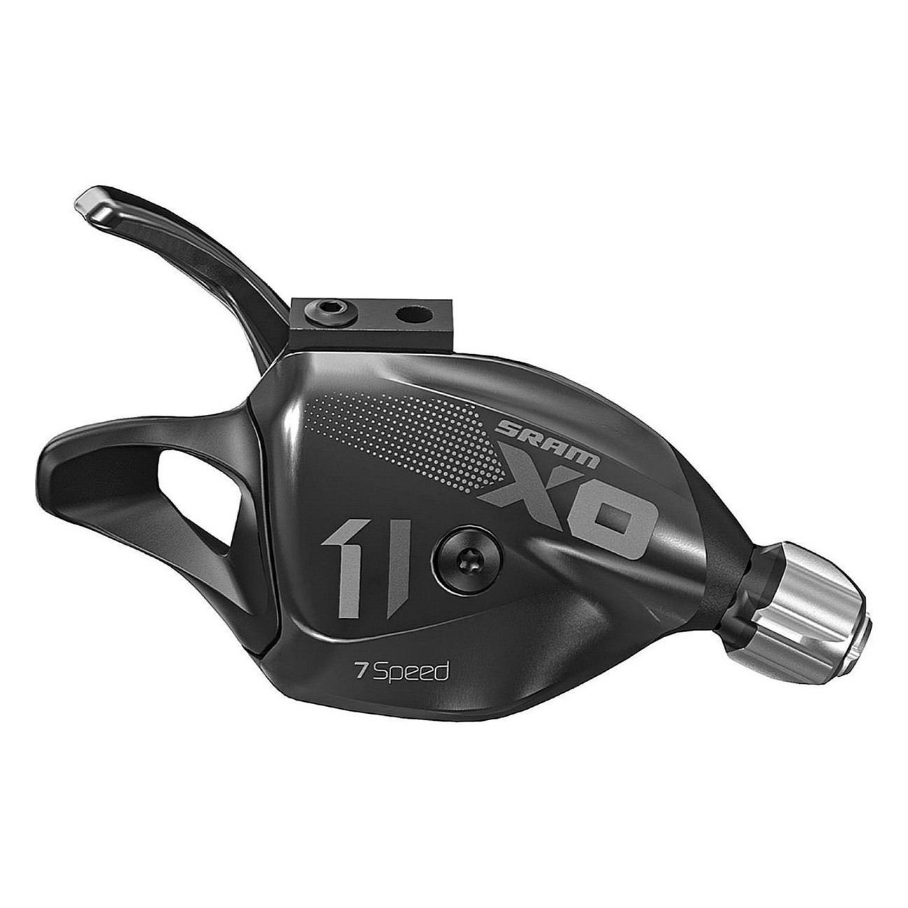 Leva del Cambio X01DH Trigger 7 Velocità Posteriore con Morsetto Discreto Nero per Downhill - 1 - Comandi - 0710845837166