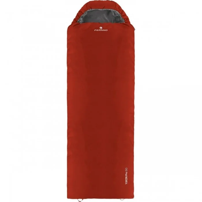 Sac de couchage Yukon Pro SQ Rouge pour camping et trekking - 1