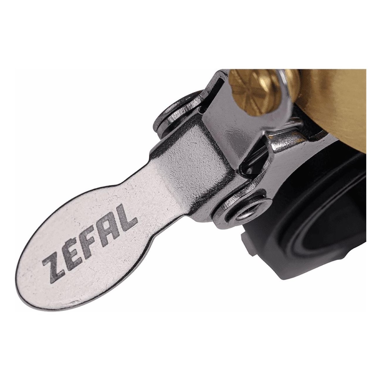 Zefal Black Brass Bike Bell for 22-25.4 mm Handlebars, Loud Sound - 3