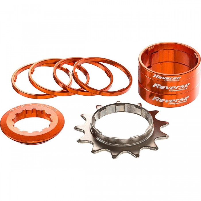 Kit de Conversión Reverse HG Single Speed 13T Naranja para Bicicleta - 1