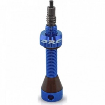 Valve Tubeless 40mm en Ergal Anodisé Bleu avec Double Joint - 1