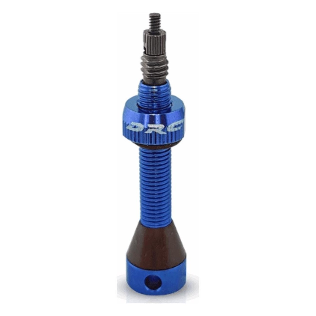 Valve Tubeless 40mm en Ergal Anodisé Bleu avec Double Joint - 1