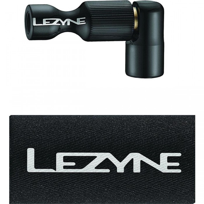 Cabezal de bomba Lezyne CO2 Trigger Drive CNC Negro - Regulador de Aluminio - 1