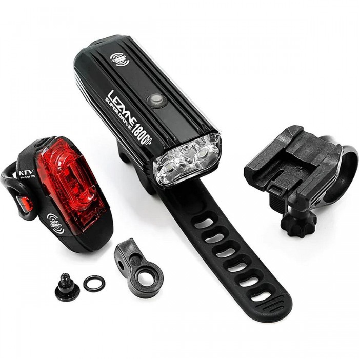 Kit de Luces para Bicicleta Super Drive 1800+ Smart Loaded KTV Pro Negro - 1