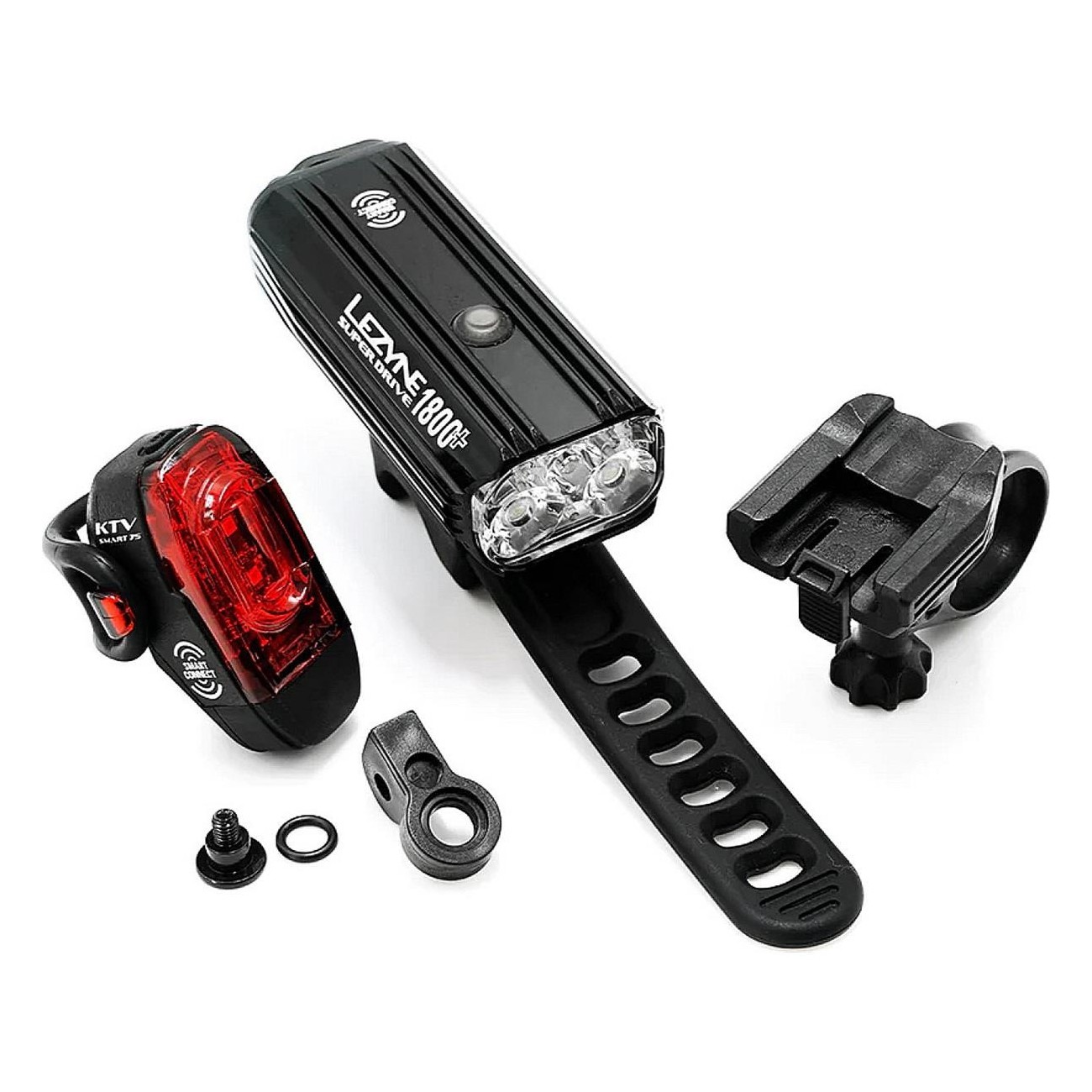 Super Drive 1800+ Smart Loaded Bike Light Kit with KTV Pro Black - 1