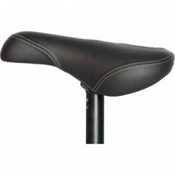 Kris Fox Pivotal BMX Seat Black - Medium Design, Faux Leather, Lightweight - 1