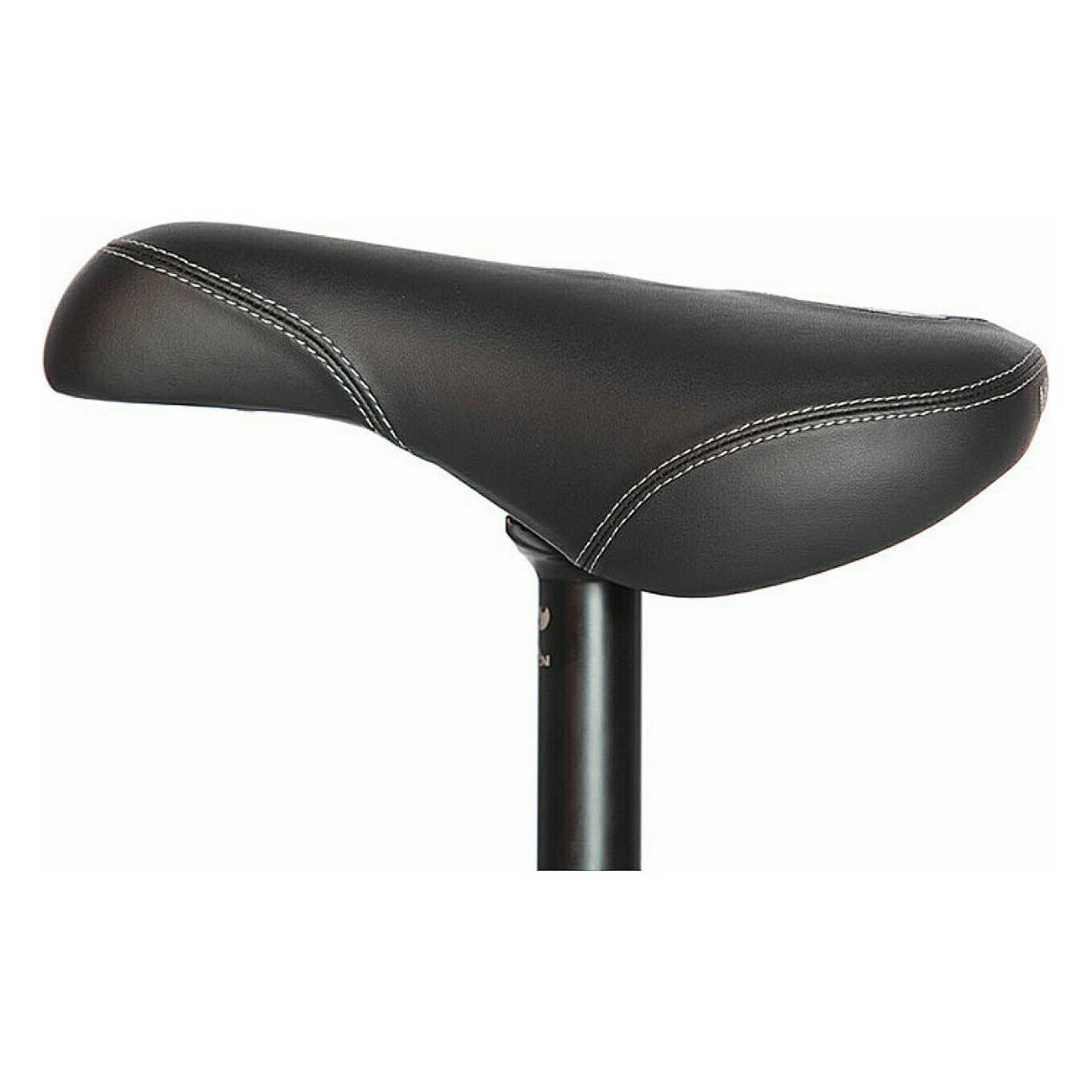 Selle BMX Kris Fox Pivotal Noire - Design Moyen, Similicuir, Légère - 1