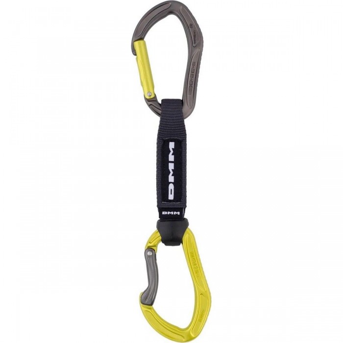 Rinvio Rapido Alpha Sport per Arrampicata Sportiva - 12cm, Lime, Moschettoni Ergonomici - 1 - Rinvii - 5031290223799